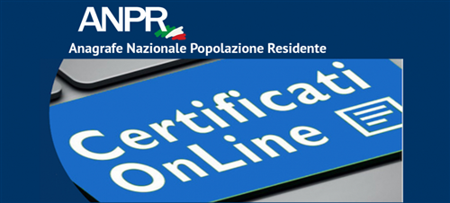 Certificati anagrafici online e gratuiti per i cittadini - Sito ANPR