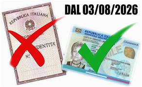 Cessazione validità carta d'identità cartacea